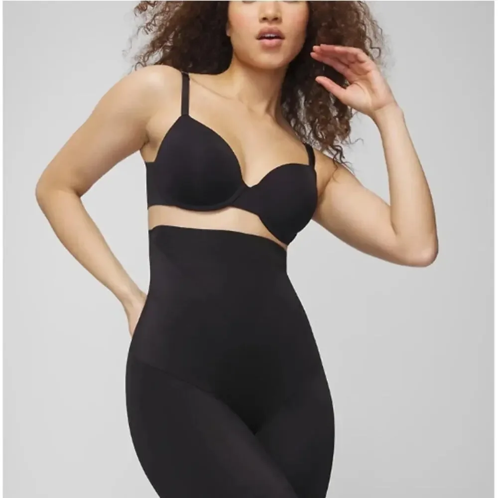 Soma Women's Black Mid-Level Shaping Vanishing Edge Thigh Slimmer Size XXL